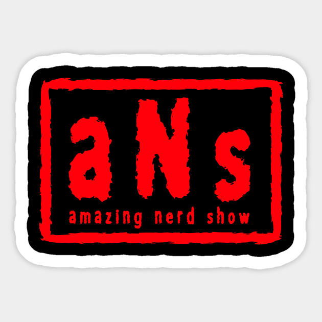 Amazing Nerd Show Wolf Pac Red Sticker by The Amazing Nerd Show 